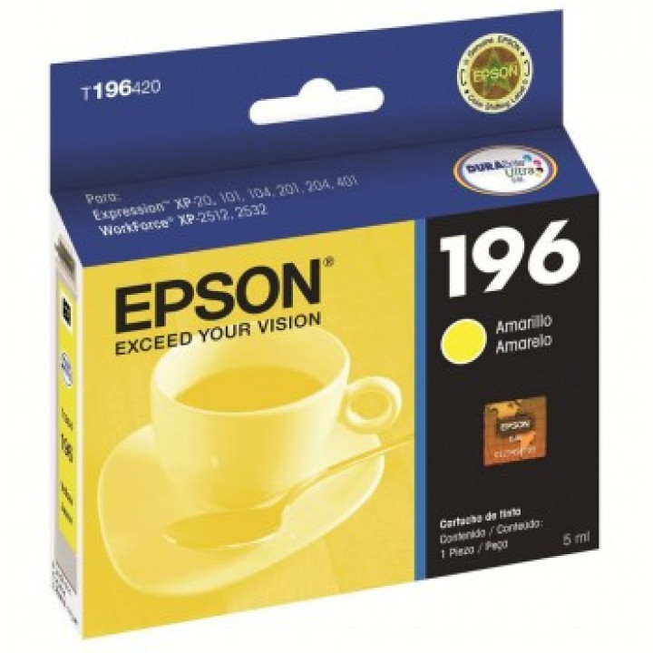 Cartucho Epson 196 Amarelo - T196420BR