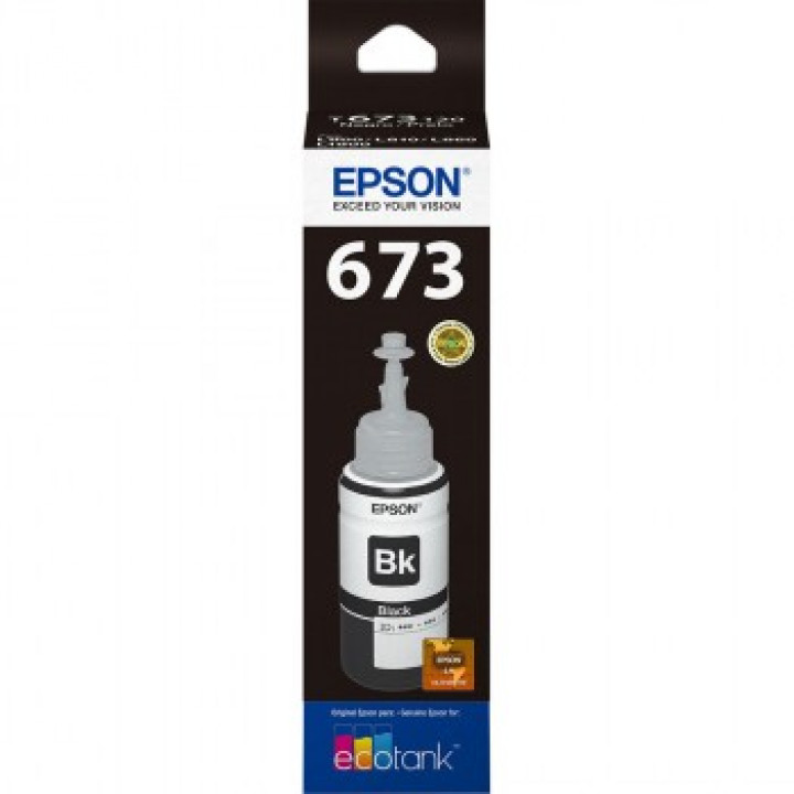 Refil de Tinta Epson Para L800 Preto 673 - T673120