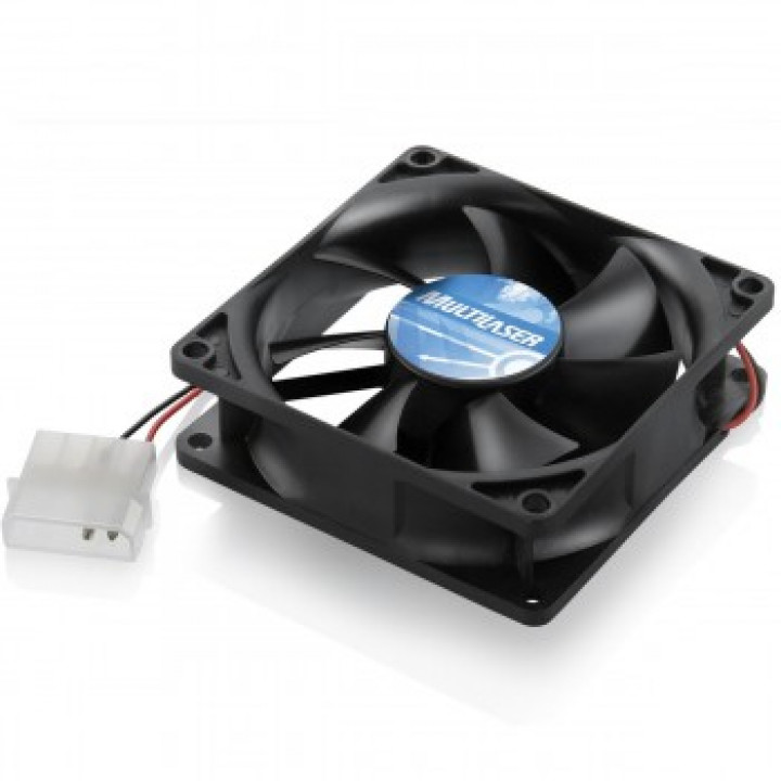 Cooler FAN Multilaser, 8cm, Sleeve Bearing, Preto - GA044