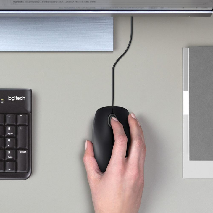 Mouse Logitech M90, 3 Botões, 1000DPI, USB, Preto - 910-004053