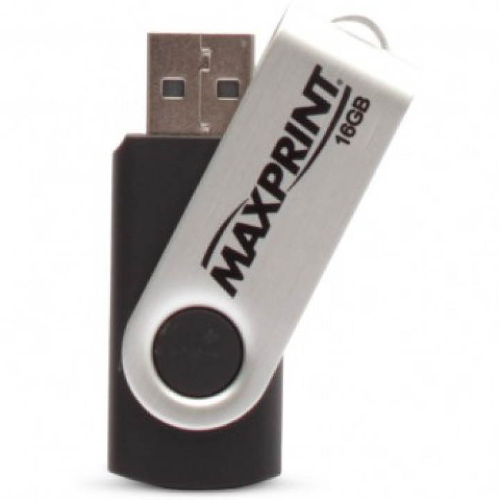 PEN DRIVE 16GB USB2.0 PRETO 503105 - MAXPRINT