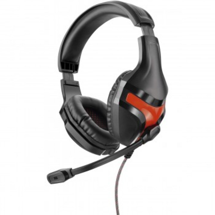 Headset Gamer Multilaser Warrior Harve, P2, Stereo, Preto e Vermelho - PH101