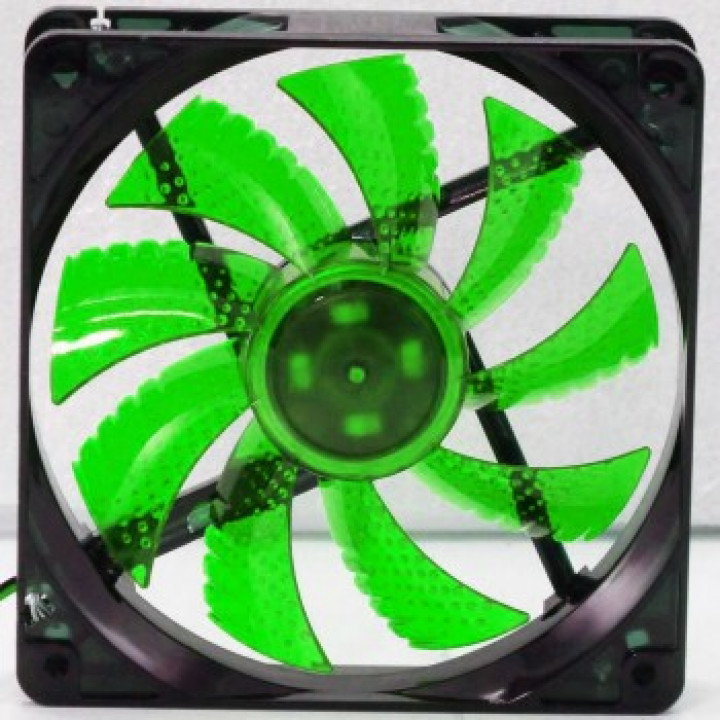 Cooler FAN G-Fire, 12cm, LED Verde - EW2252NGEX