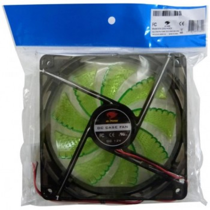 Cooler FAN G-Fire, 12cm, LED Verde - EW2252NGEX