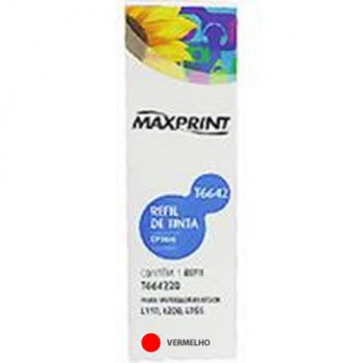 Refil de Tinta Para L200 Vermelho 664 T664320, Maxprint - 6112379