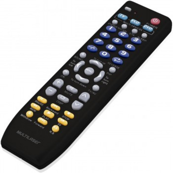 CONTROLE REMOTO UNIVERSAL 3 EM 1 AC088 PRATA - MULTILASER