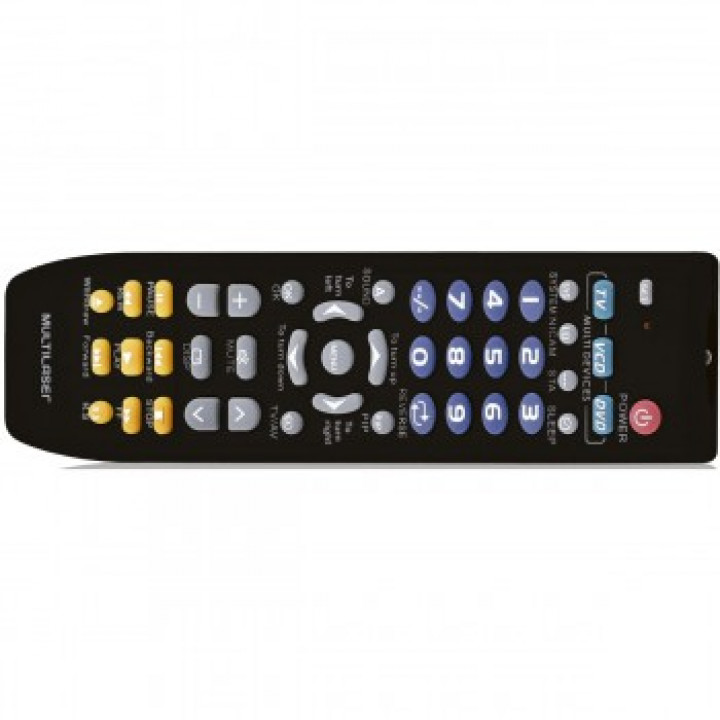CONTROLE REMOTO UNIVERSAL 3 EM 1 AC088 PRATA - MULTILASER