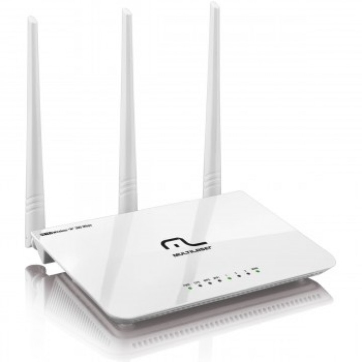 Roteador Wireless Multilaser 300MBPS, 3 Antenas, 5DBI 2.4GHz - RE163V
