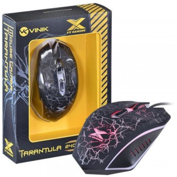 Mouse Gamer Fortrek Tarantula OM702, 2000DPI, USB, Preto - 54623