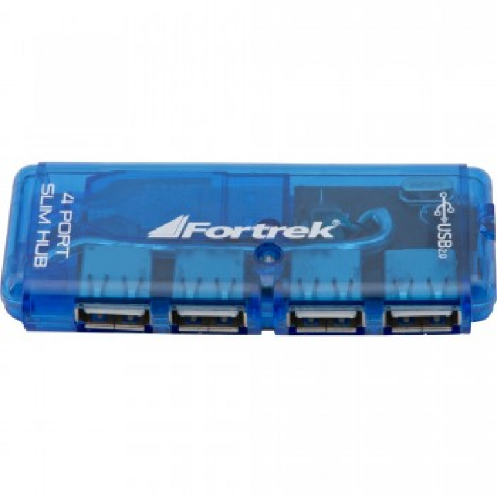 HUB USB 2.0 4 PORTAS AZUL HBU402 51923 - FORTREK