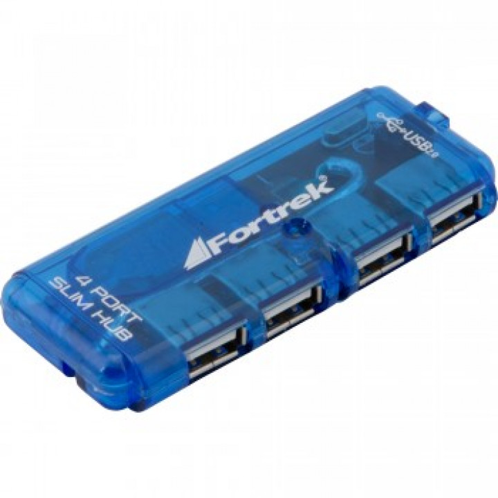 HUB USB 2.0 4 PORTAS AZUL HBU402 51923 - FORTREK