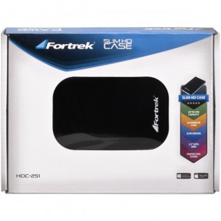 Case Para HD 2.5" Fortrek, SATA USB 2.0, Preto, HDC251 - 52573