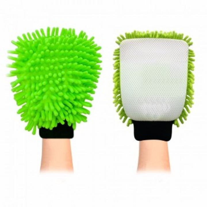 LUVA DE MICROFIBRA VERDE NÃO RISCA A PINTURA - RODABRILL