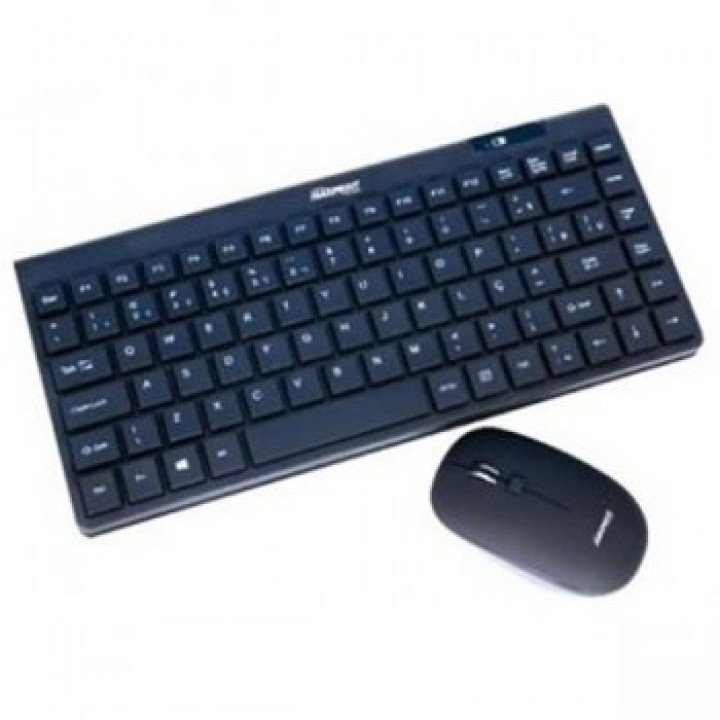 Kit Teclado e Mouse Sem Fio Maxprint, Compacto, Preto - 6011334