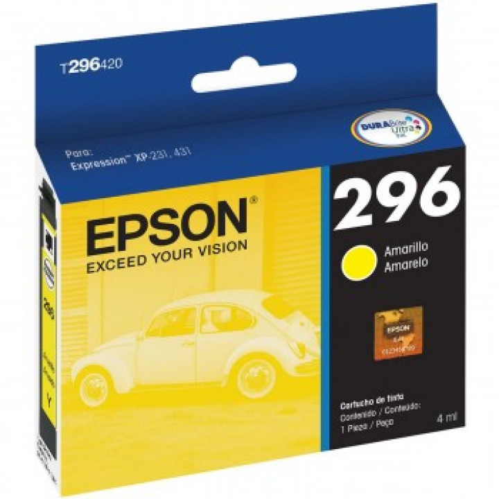 Cartucho Epson 296 Amarelo - T296420BR