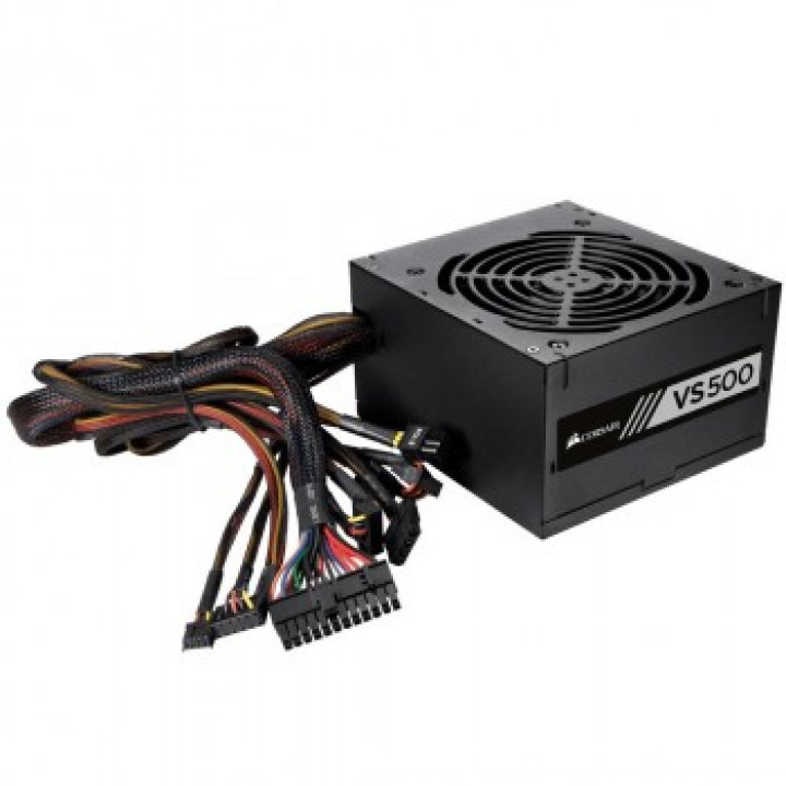 Fonte Corsair VS500 White, 500W, 80 Plus, Preto - CP-9020118-LA
