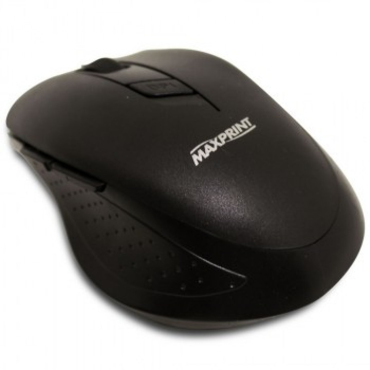 Mouse Sem Fio Maxprint, 5 Botões, Preto - 6012254