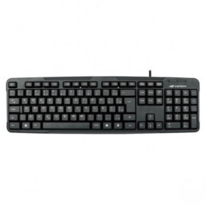 Teclado C3Tech, USB, Preto - KB-12BK