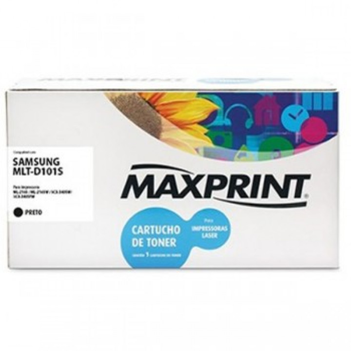 Toner Maxprint Compativel Com Samsung MLT-D101S, Preto - 5612603