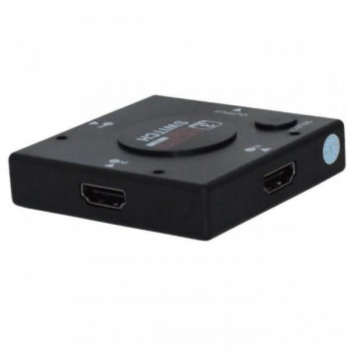 Hub HDMI 3 Portas 1080P Knup, Preto, Sl-01  HUB0008KP - HUB0008