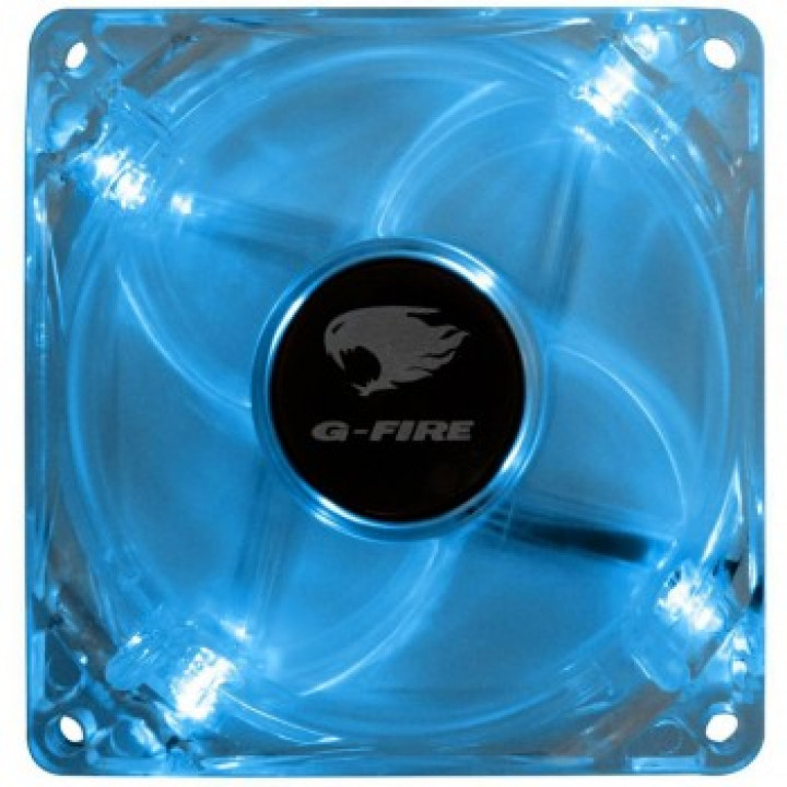 COOLER PARA GABINETE 8CM FAN COM LED AZUL EW0408L - G-FIRE