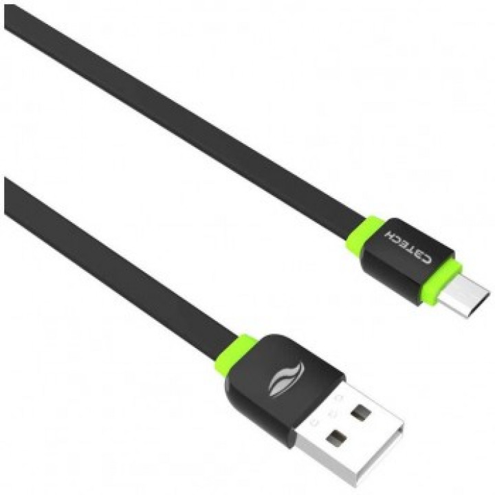 CARREGADOR VEICULAR 2 USB 2.4A + CABO USB X MICRO 1 METRO PRETO/VERDE UCV-M240BK - C3 TECH