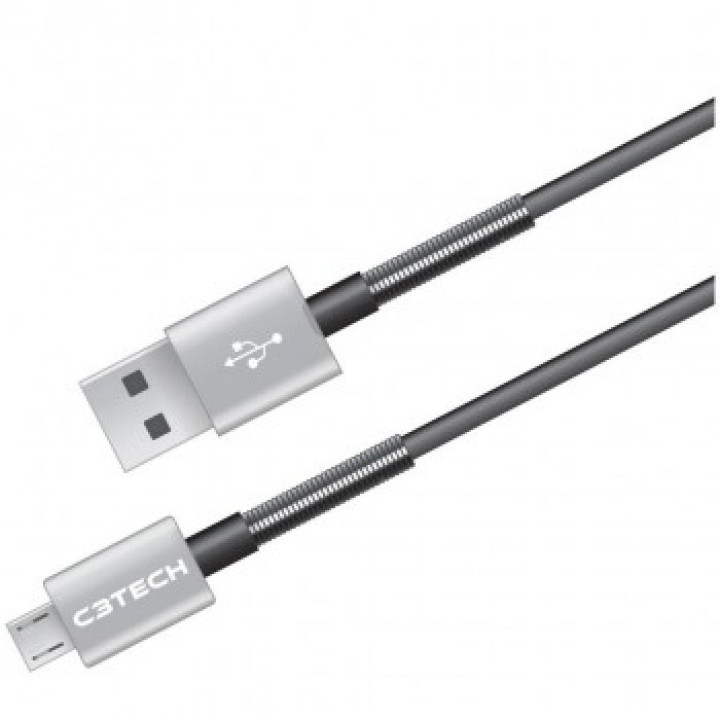 CABO USB X MICRO USB 1.5 METRO CINZA/PRATA CB-1000GY - C3Tech