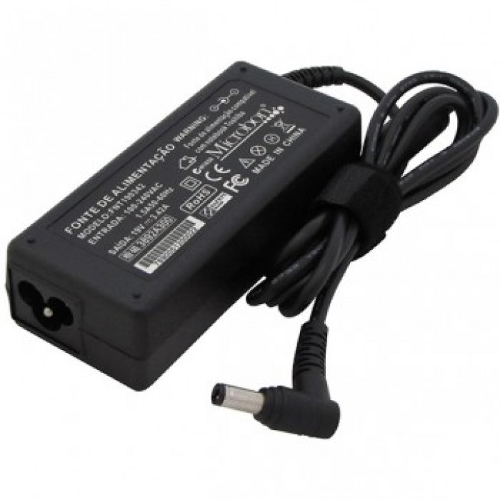 Fonte Para Notebook Toshiba 65W 19V 3.42A 5.5X2.5, Maismania - MM896