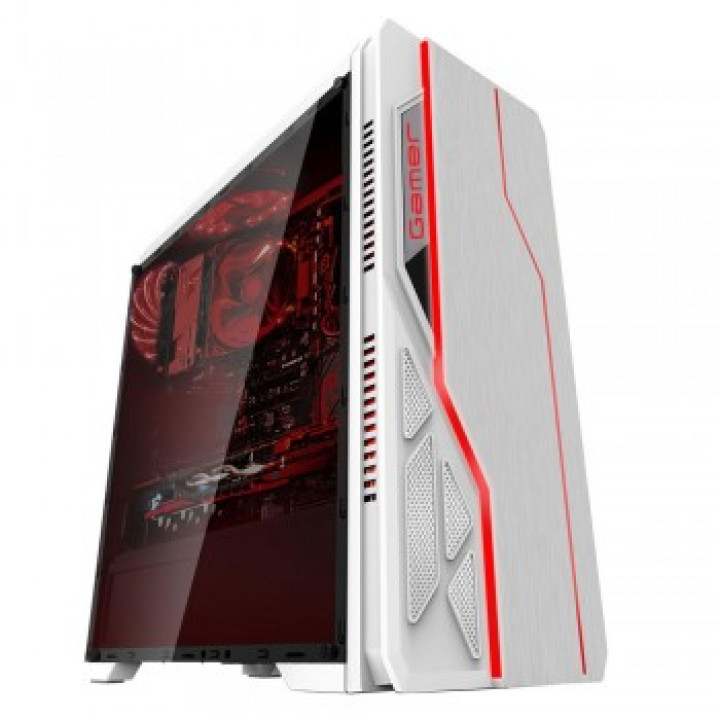 Gabinete Gamer Bluecase, USB 3.0, Branco, Sem Fonte - BG-009