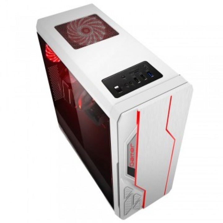 Gabinete Gamer Bluecase, USB 3.0, Branco, Sem Fonte - BG-009