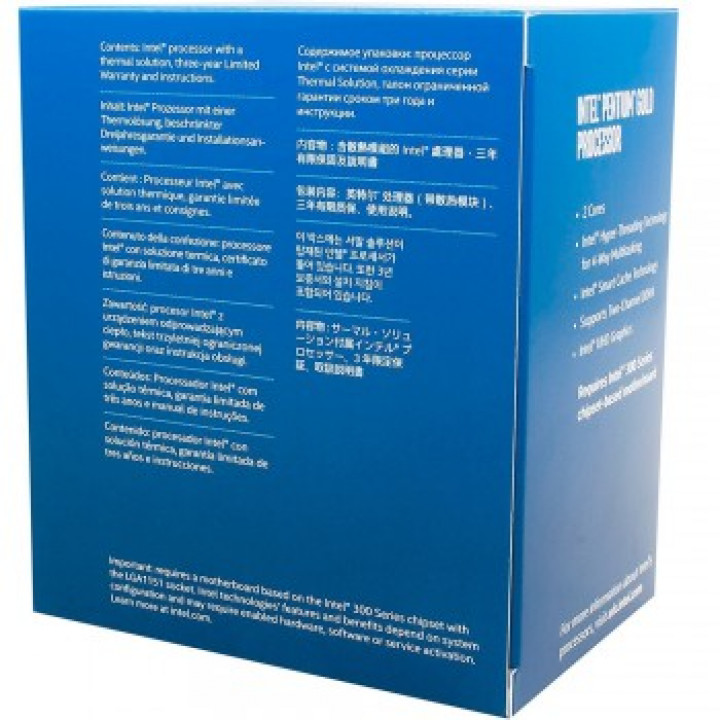 Processador Intel Pentium Gold G5400, LGA 1151, Cache 4Mb, 3.70GHz - BX80684G5400