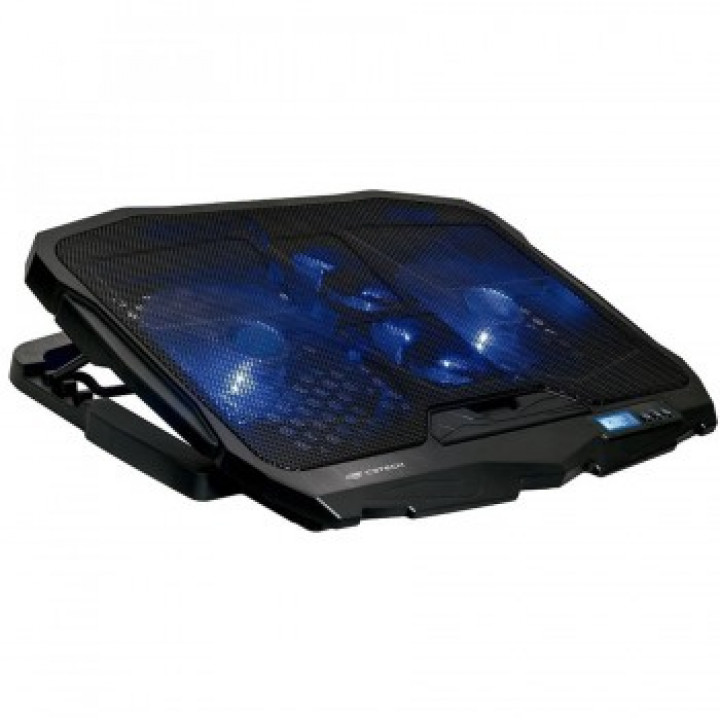 Base Para Notebook C3Tech 17" Com Cooler, LED Azul, Preto - NBC-100BK