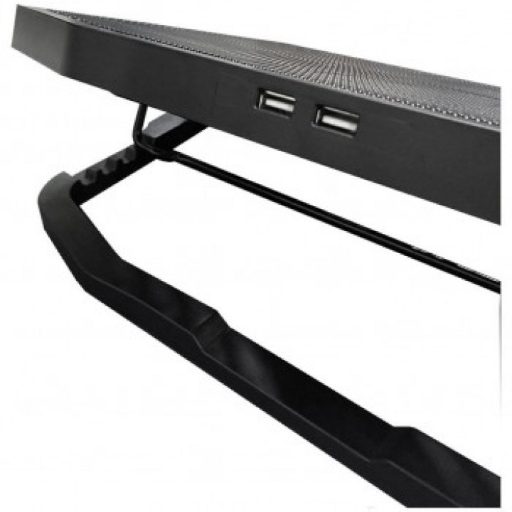 Base Para Notebook C3Tech 17" Com Cooler, LED Azul, Preto - NBC-100BK