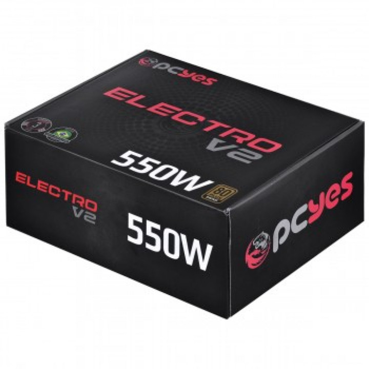 Fonte PCYes, 550W, Electro V2, 80 Plus Bronze - 28742