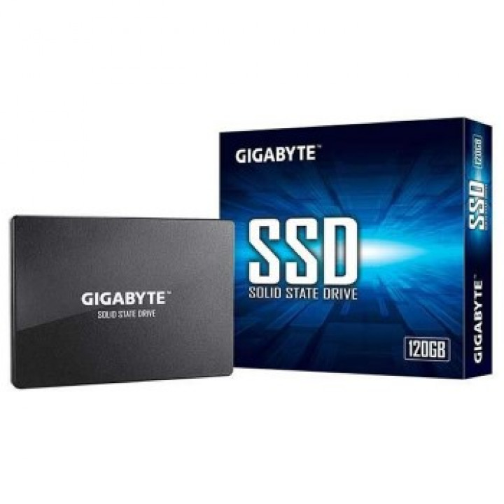 SSD Gigabyte, 120GB, SATA 2.5" 6.0 GB/s, Leitura 500MB/s, Gravação 380MB/s, Preto - GP-GSTFS31120GNTD
