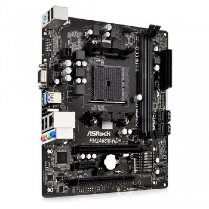 Placa Mãe AsRock FM2A68M-HD+, AMD FM2+, DDR3, USB 3.0, HDMI/VGA