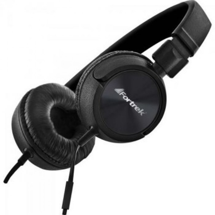 Fone de Ouvido com Microfone Fortrek, Preto - HMF-501BK