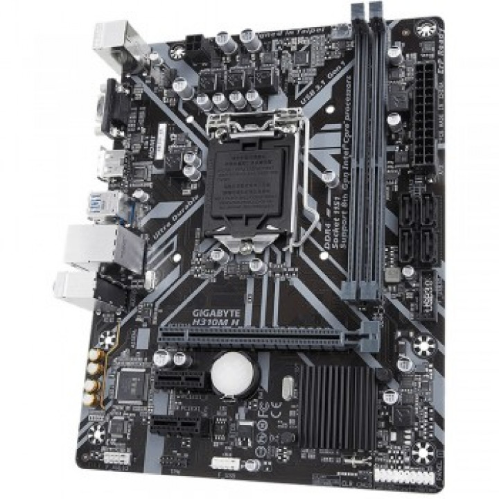 Placa Mãe Gigabyte H310M H, Intel LGA 1151, DDR4, USB 3.0, VGA HDMI
