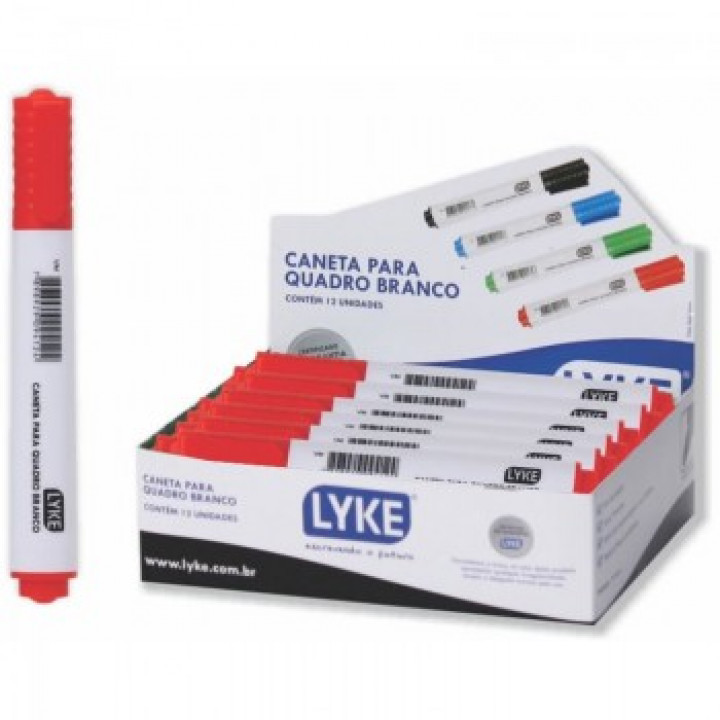 CANETA PARA QUADRO BRANCO UND COR VERMELHO REF: LO101-277 - LYKE