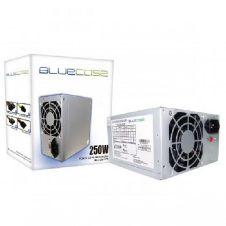 Fonte Bluecase, 250W, ATX, 24 Pinos, OEM - BLU250ATX