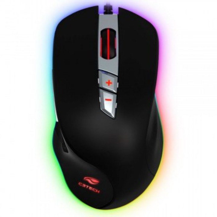 Mouse Gamer C3 Tech Bellied, USB, 7000DPI, Preto - MG-700BK