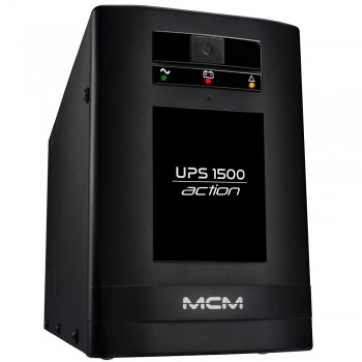 Nobreak MCM 1500VA, UPS1500 ACTION 3.1 6 Tomadas, Trivolt Automático, 2 Baterias, Preto - UPS0230