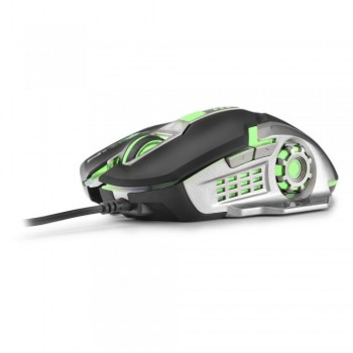 Mouse Gamer Multilaser, USB, 2400DPI, Preto e Grafite - MO269