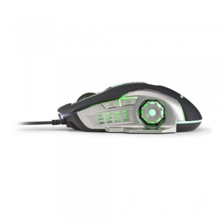 Mouse Gamer Multilaser, USB, 2400DPI, Preto e Grafite - MO269