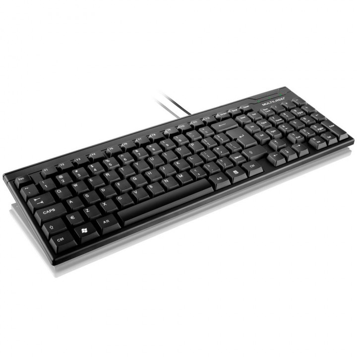 Teclado Multilaser, USB, Básico, Slim, Preto - TC193