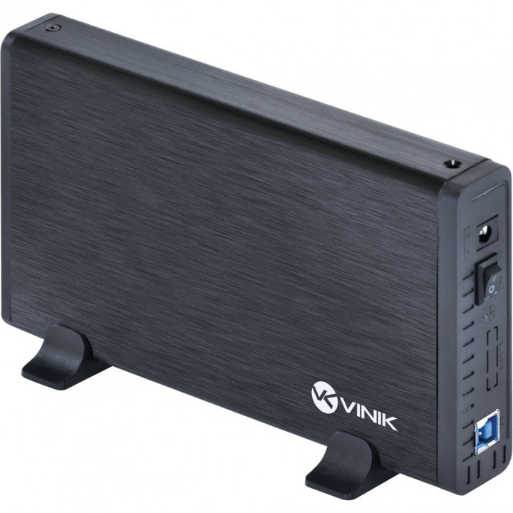 Case Para HD 3.5" Vinik, SATA USB 3.0 CHDA-200 Com Chave I/O Alumínio, Preto - 24387