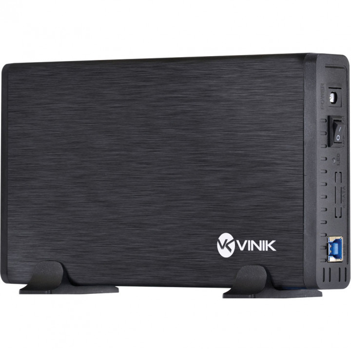 Case Para HD 3.5" Vinik, SATA USB 3.0 CHDA-200 Com Chave I/O Alumínio, Preto - 24387