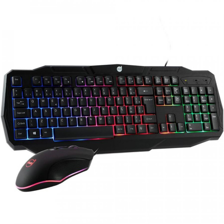 Kit Gamer Dazz Battlefire Revolution - Teclado, Rainbow, ABNT2 + Mouse, LED - 625021