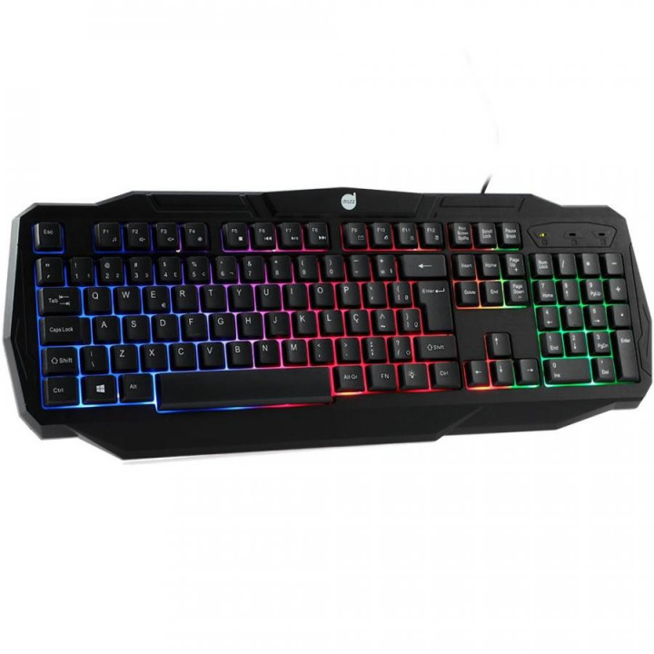 Kit Gamer Dazz Battlefire Revolution - Teclado, Rainbow, ABNT2 + Mouse, LED - 625021