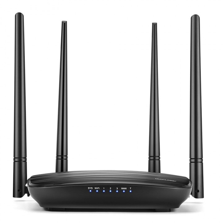 Roteador Wireless Multilaser 1200MBPS, Com 4 Antenas, AC1200, Preto -  RE018